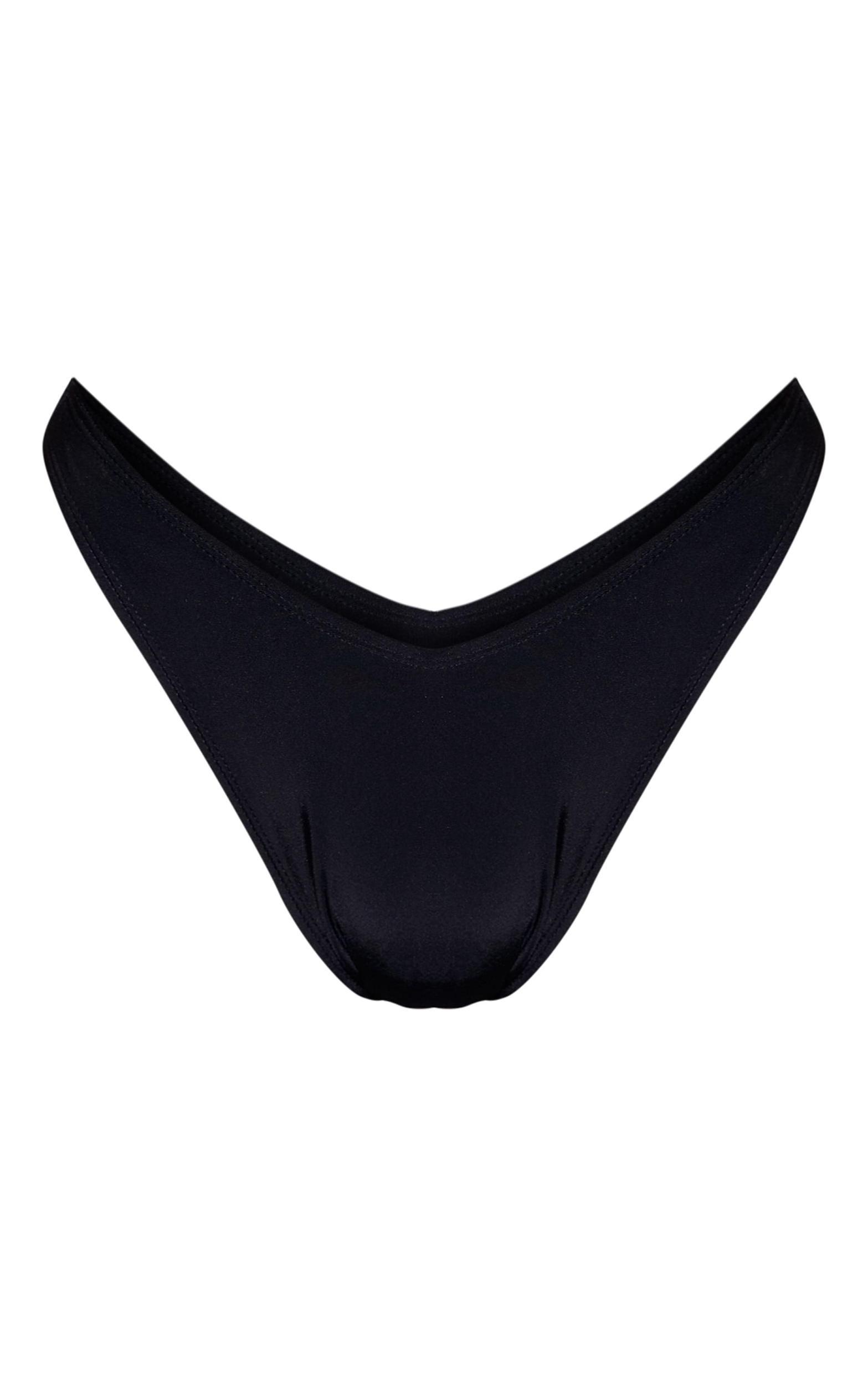 Black V Front Mix & Match Bikini Bottoms Product Image