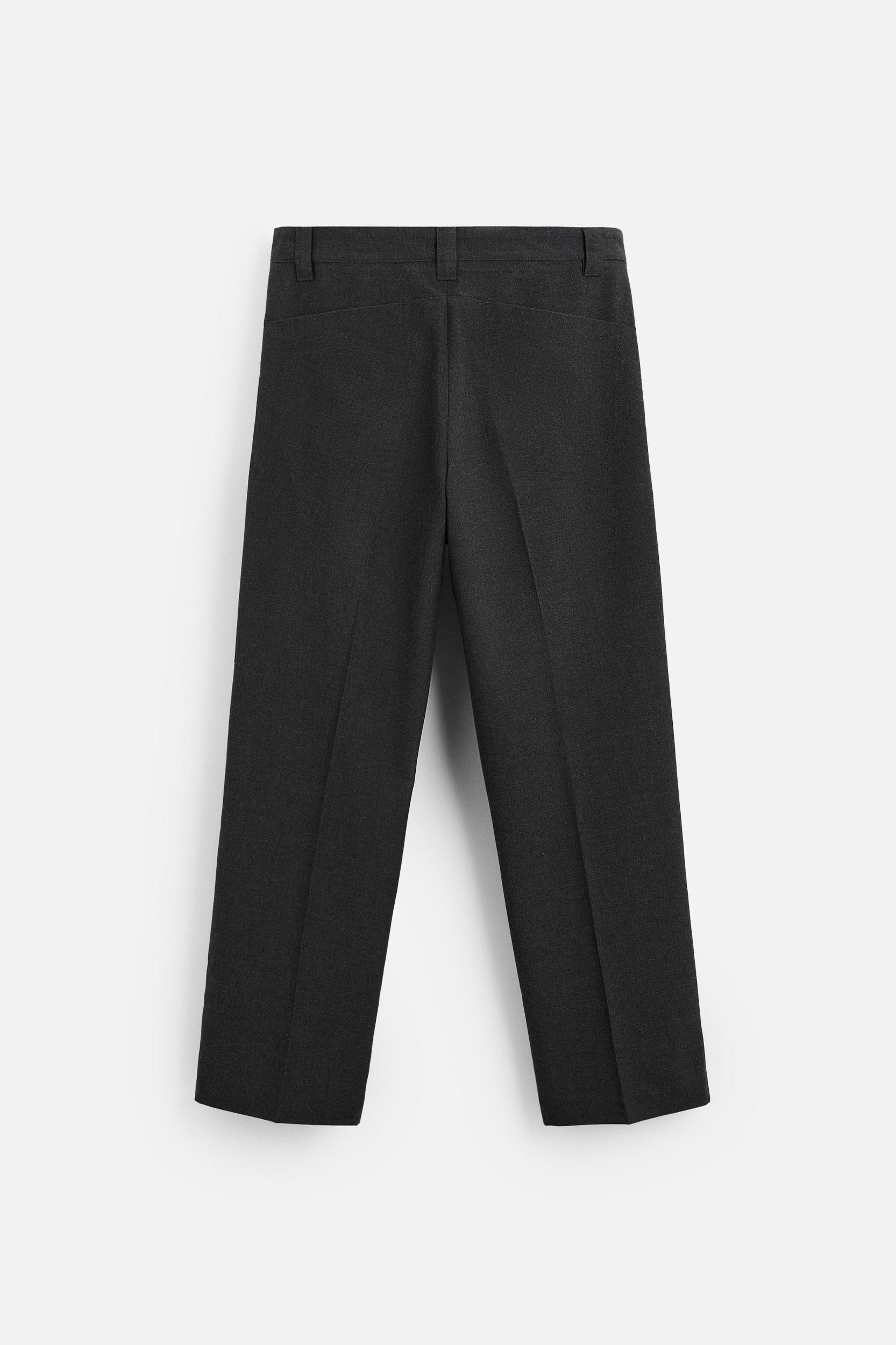 VISCOSE BLEND STRAIGHT FIT PANTS Product Image