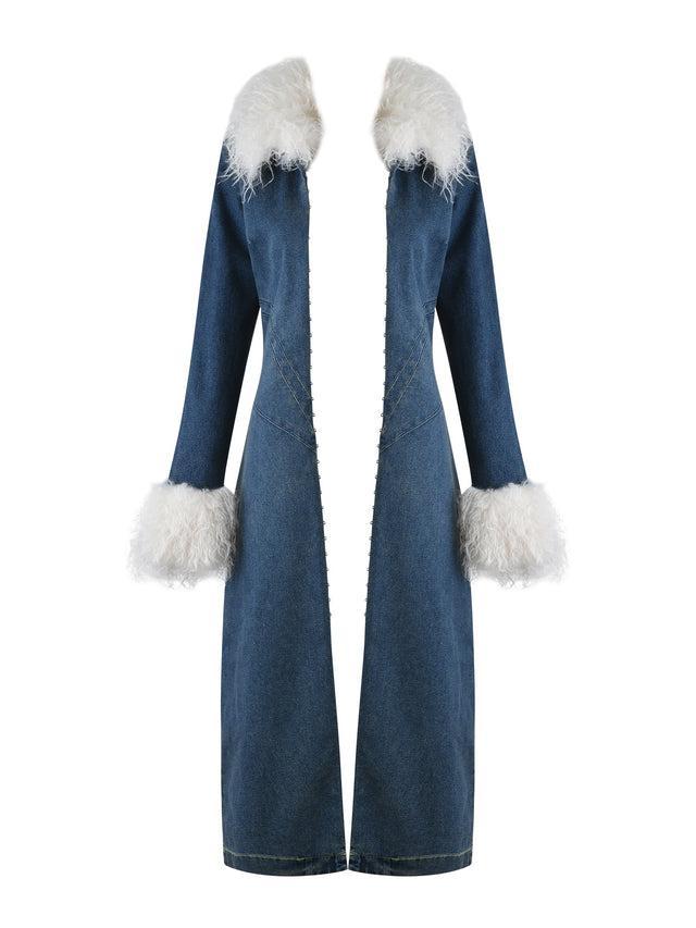 SYLVIE COAT - BLUE :  BLUE DENIM Product Image