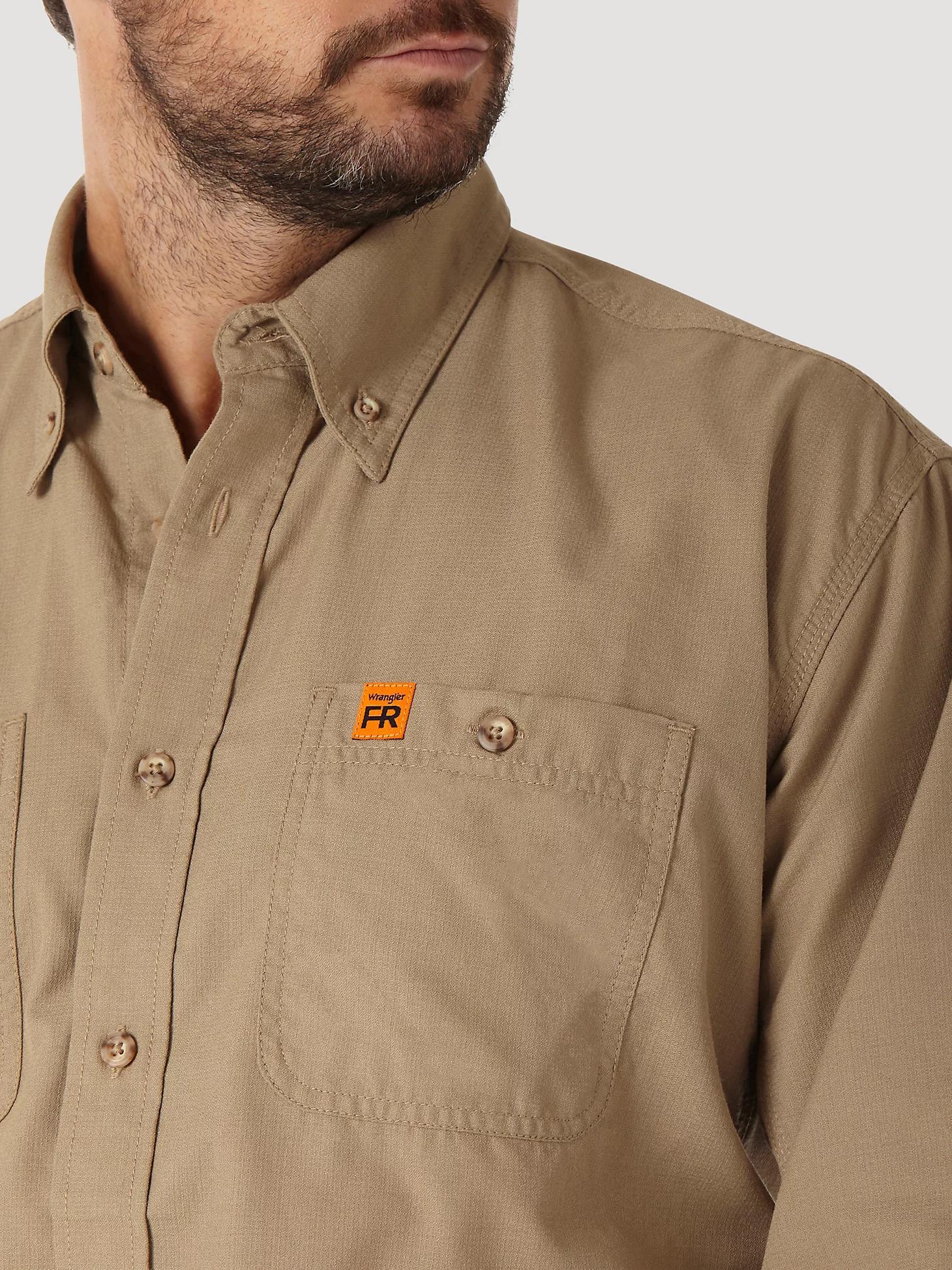 Wrangler® FR Flame-Resistant Riggs Twill Solid Work Shirt | Men's SHIRTS | Wrangler® Product Image