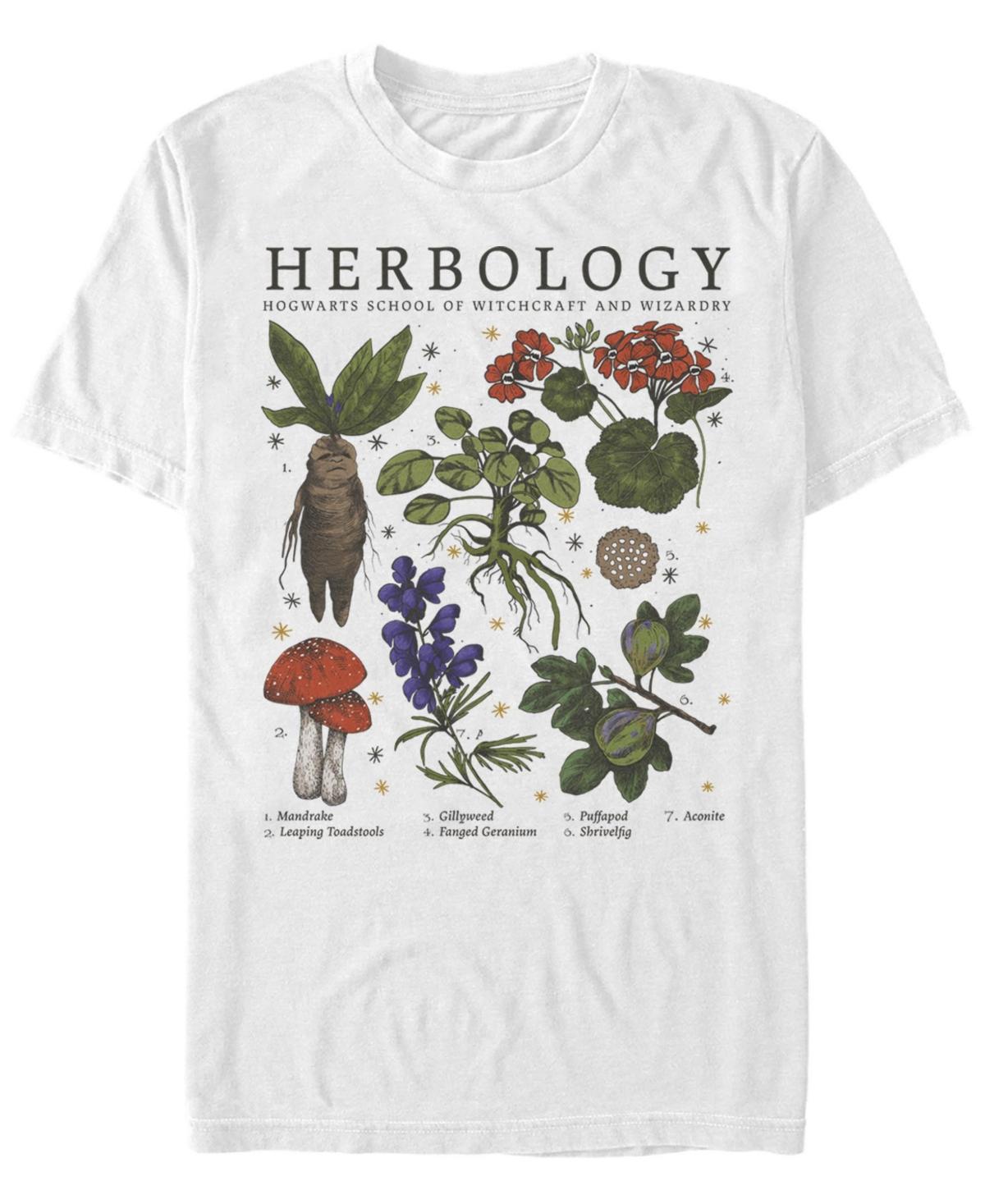 Men's Harry Potter Herbology Plants Tee, Size: Medium, White Product Image