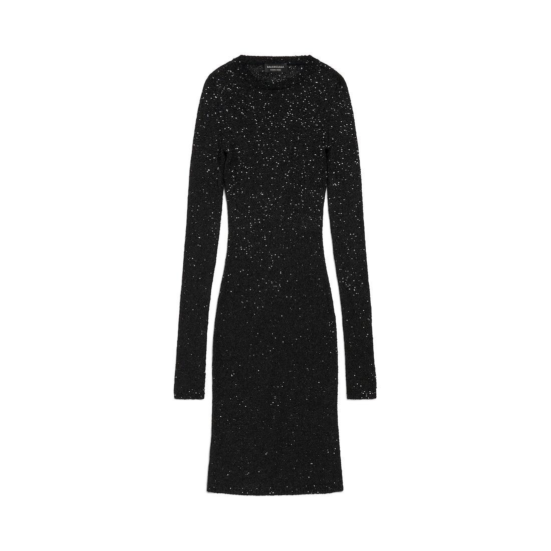 Women's Mini Crewneck Dress in Black Product Image