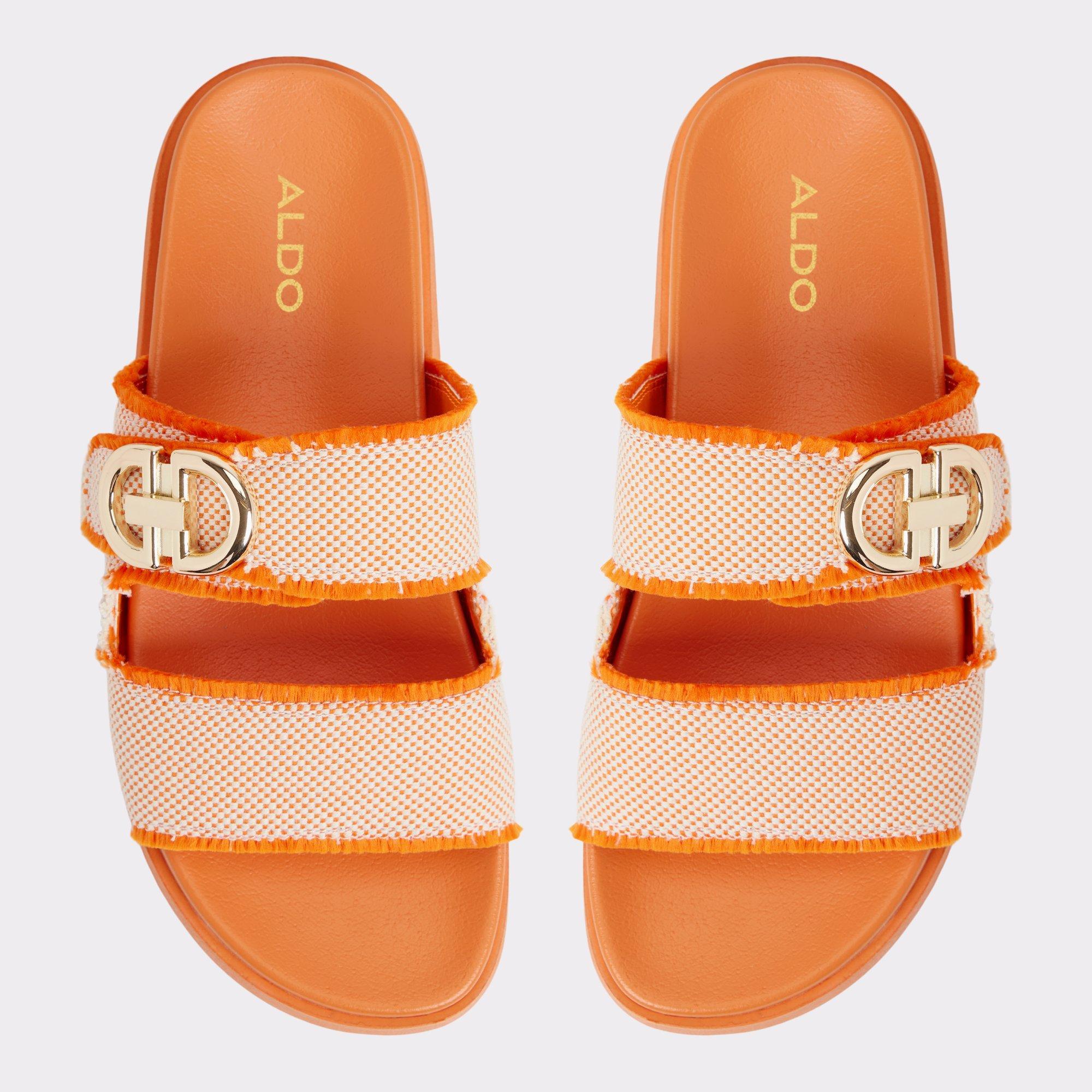 Daisymae Orange Women's Footbed sandals | ALDO US Product Image