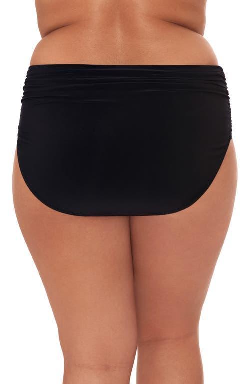 Magicsuit® Women's Shirred Bikini Bottoms in Black at Nordstrom, Size 16W Product Image