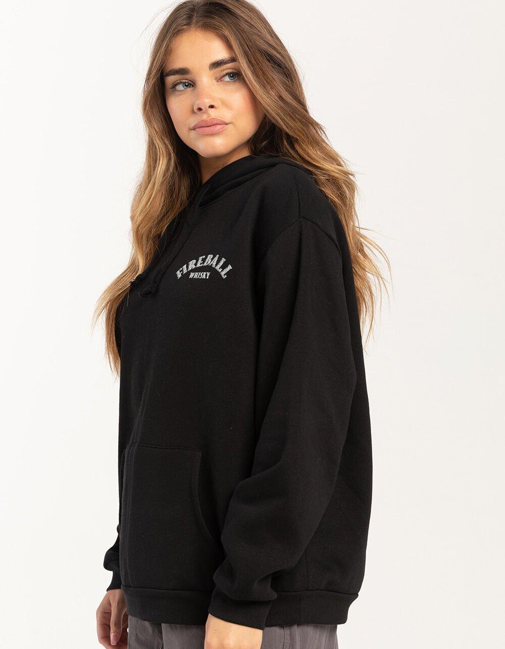 FIREBALL Whisky Womens Hoodie - BLACK Product Image
