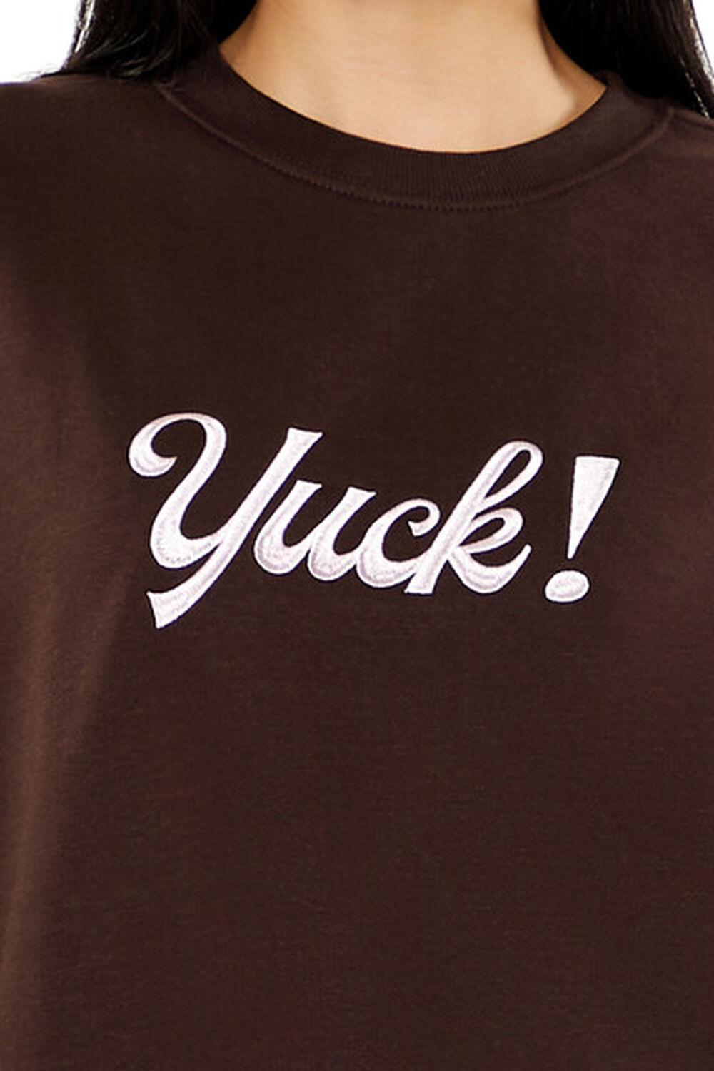 Embroidered Yuck Pullover | Forever 21 Product Image