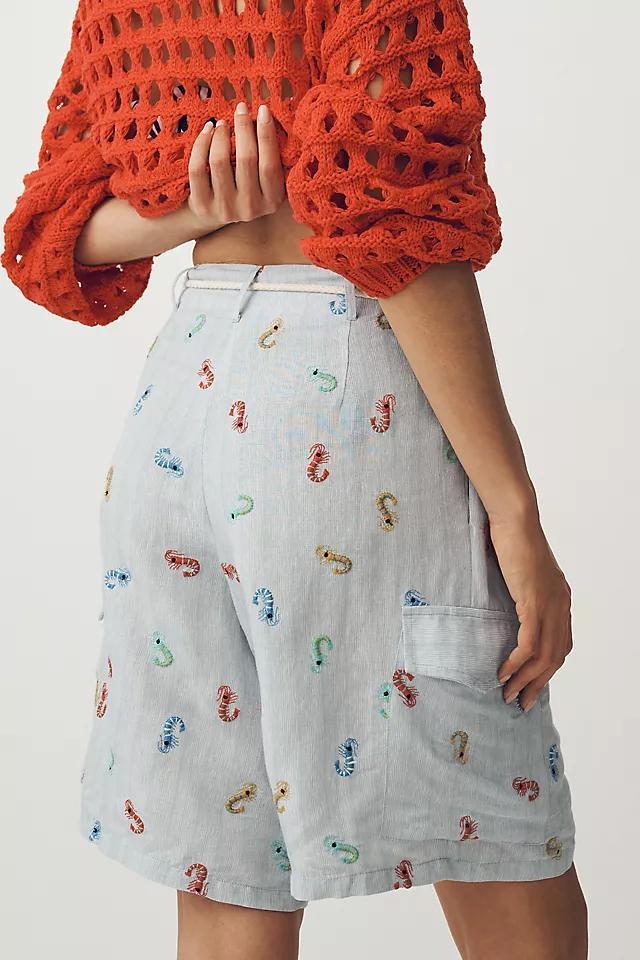 Conditions Apply Wallis Linen Blend Bermuda Shorts Product Image
