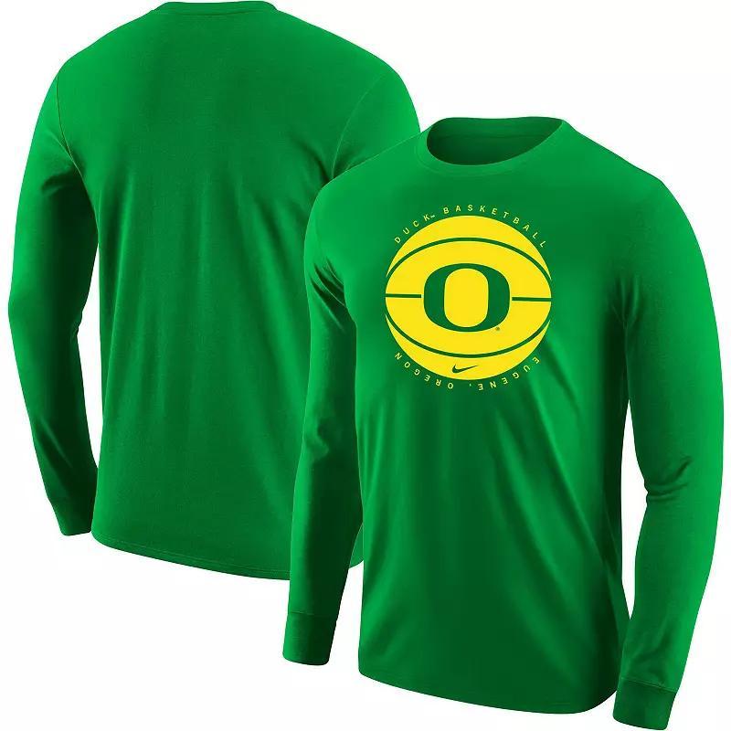 Men's Nike Black Oregon Ducks Basketball Long Sleeve T-Shirt, Size: 2XL Product Image