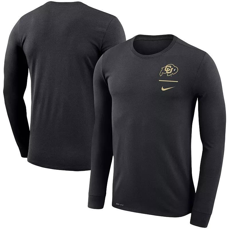 Mens Nike Colorado Buffaloes Logo Stack Legend Performance Long Sleeve T-Shirt Product Image
