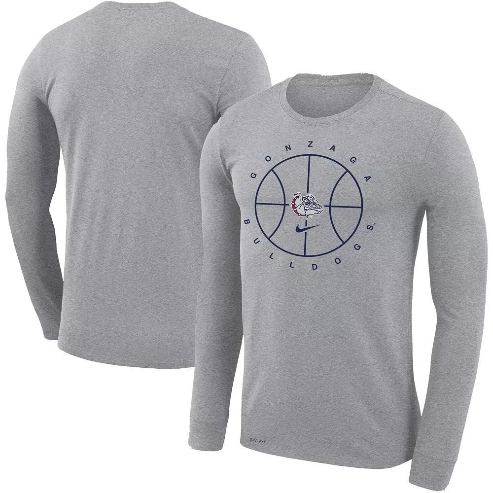 Mens Nike Navy Gonzaga Bulldogs Basketball Icon Legend Performance Long Sleeve T-Shirt Zag Blue Product Image