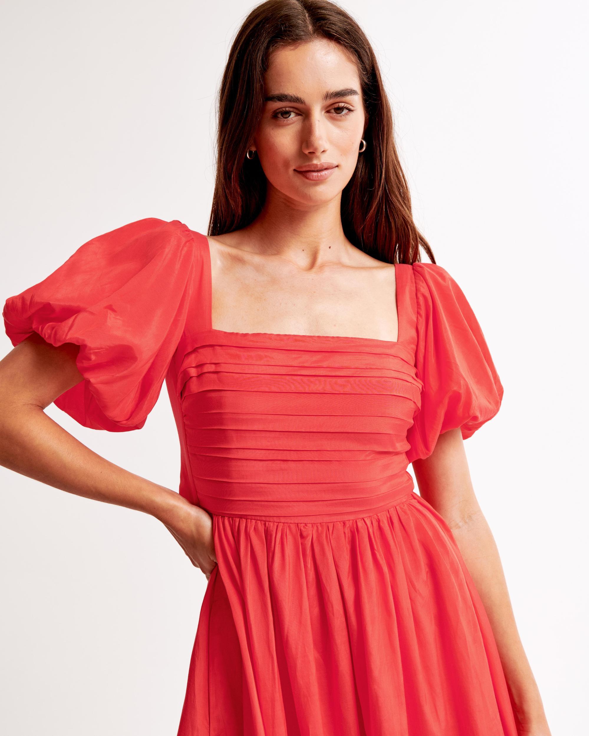 The A&F Emerson Drama Bow-Back Maxi Dress Product Image