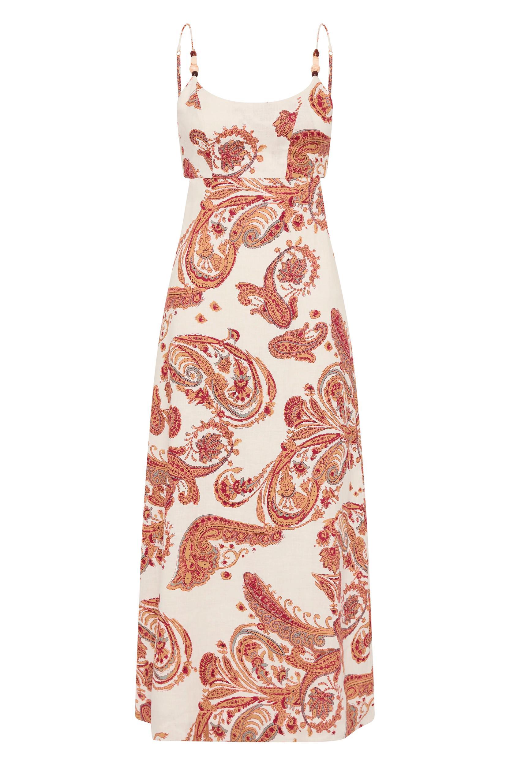 Regina Midi Dress Alessia Paisley - Final Sale Product Image