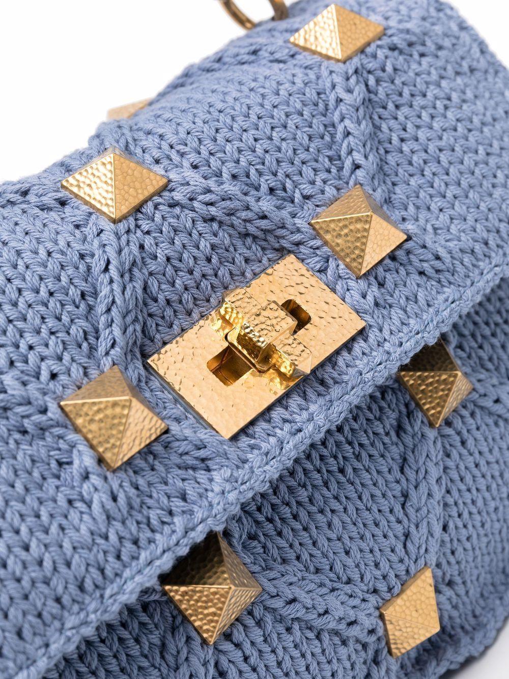 knitted Roman Stud tote bag Product Image