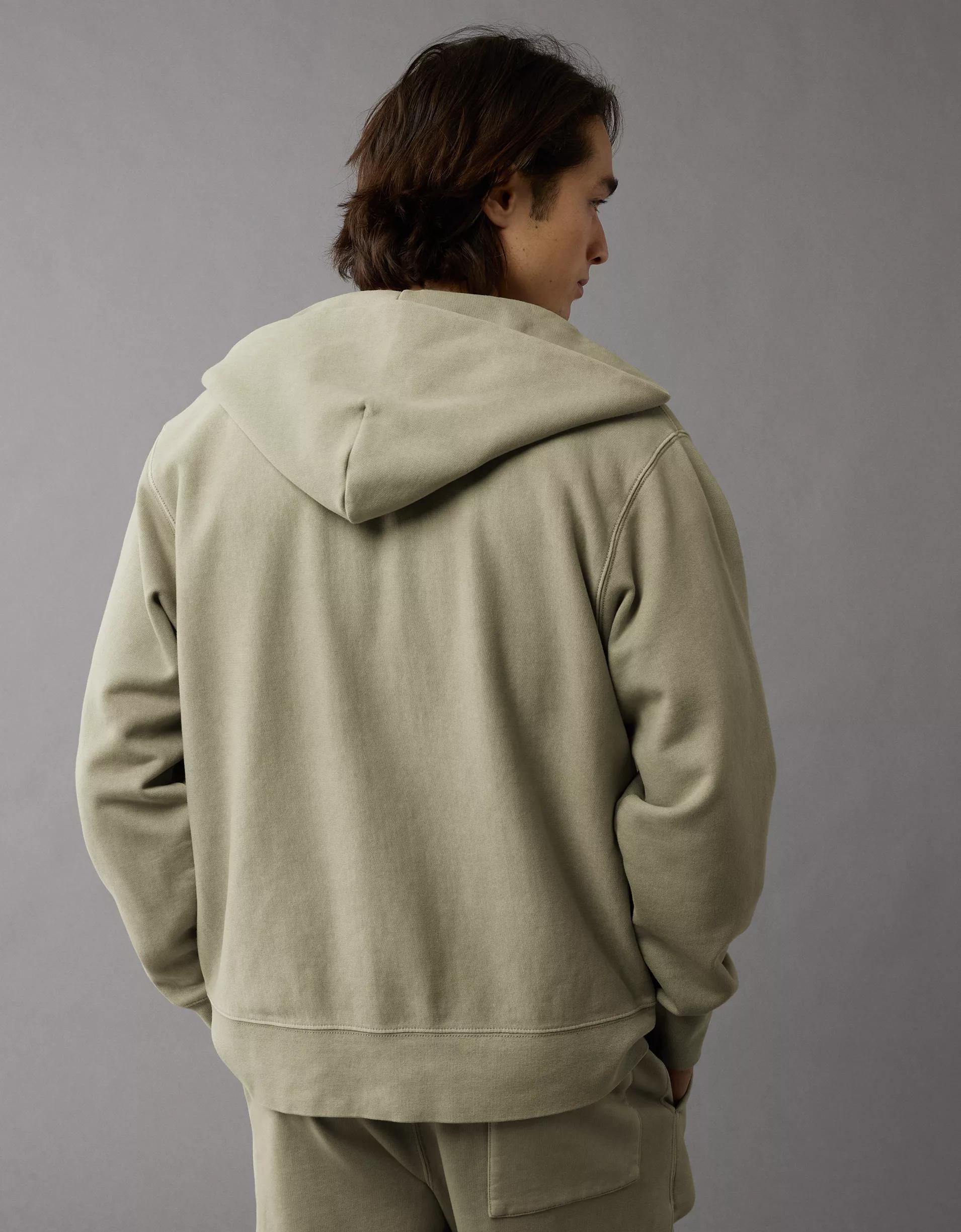 AE Laidback Luxe Heavyweight Button-Up Hoodie Product Image