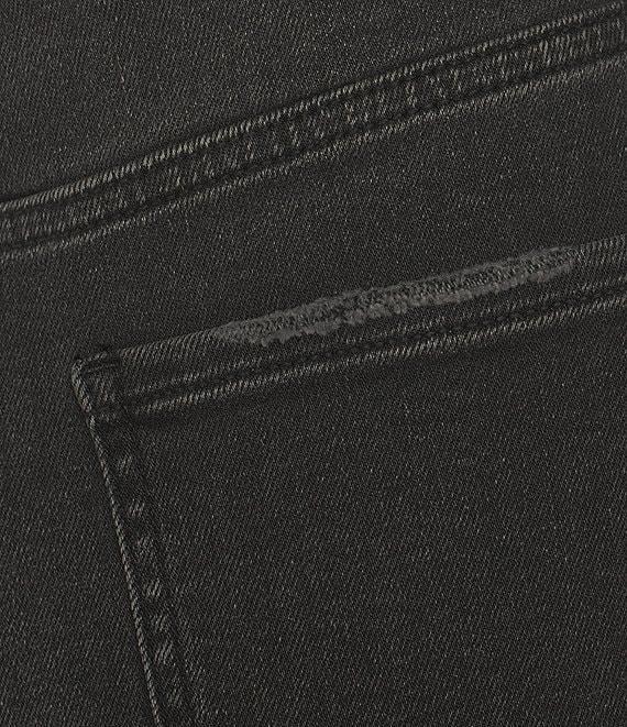 Daze Pleaser High Rise Wide Ankle Length Dark Denim Jeans Product Image