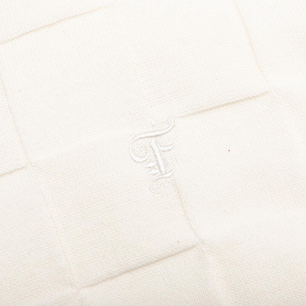 Palmer Checked L/S Sweater Polo - Clubhouse Cream Male Product Image