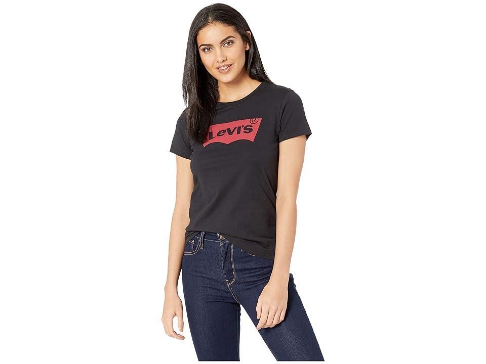 Women's Levi's® Logo Perfect Tee, Size: XS, Housemark Smokestack Product Image