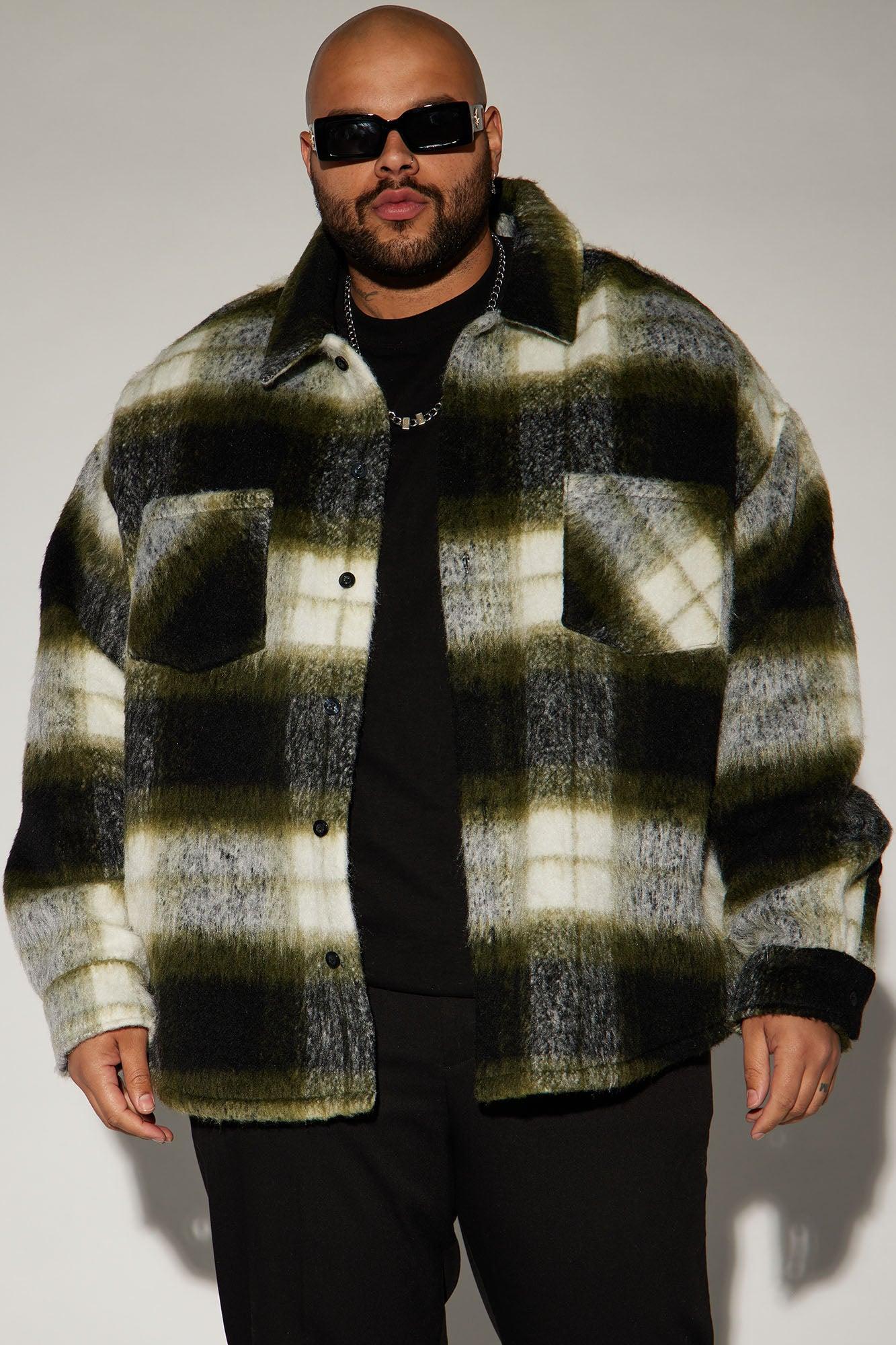 Timberline Mohair Shacket - Green Product Image
