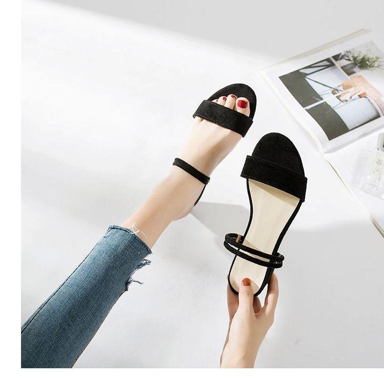 Block Heel Two-Way Sandals Product Image