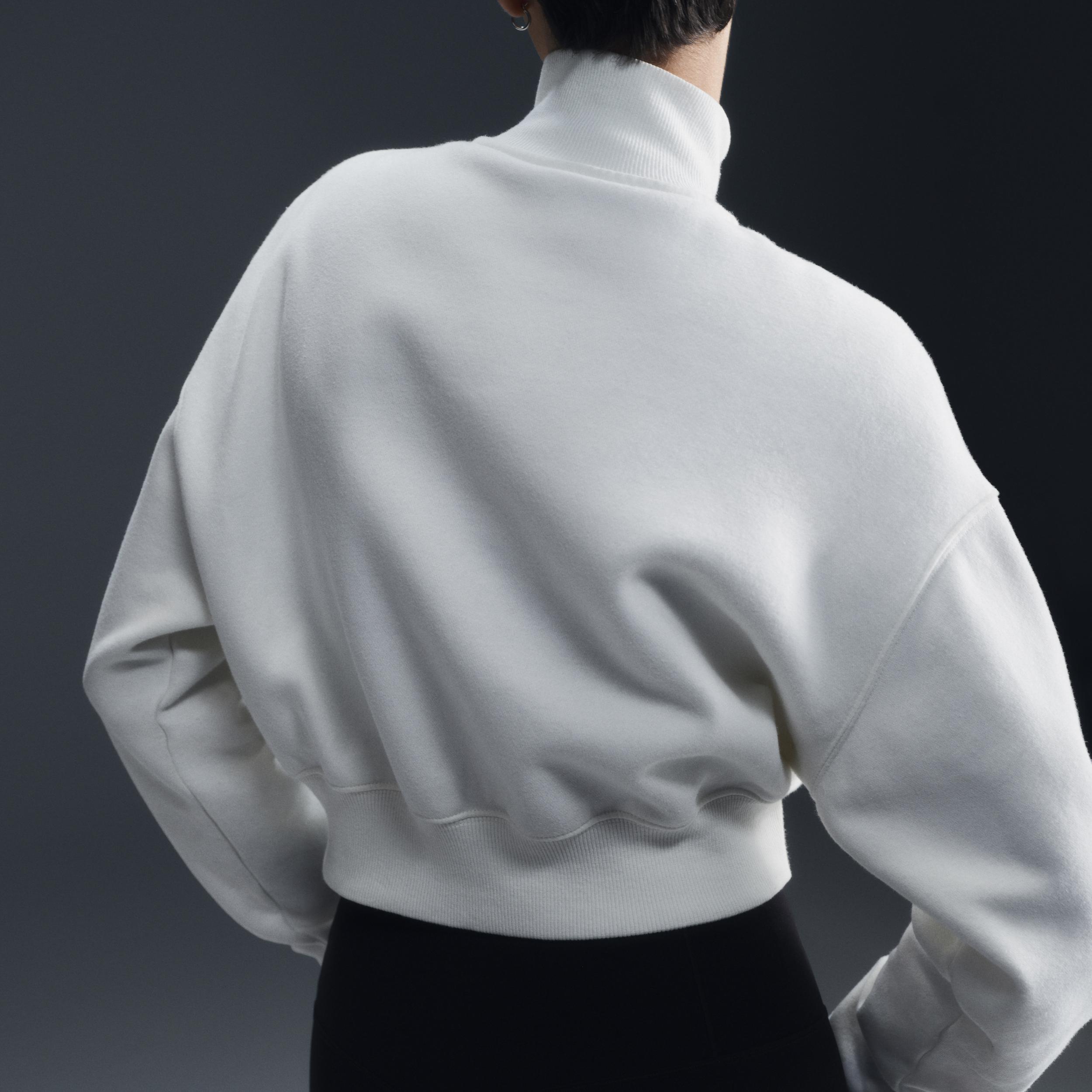 Womens Nike Sportswear Phoenix Fleece 1/2-Zip Cropped Sweatshirt Product Image