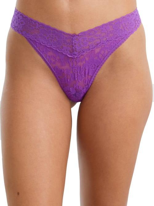 Hanky Panky Womens Daily Lace Original Rise Thong 771101 Product Image