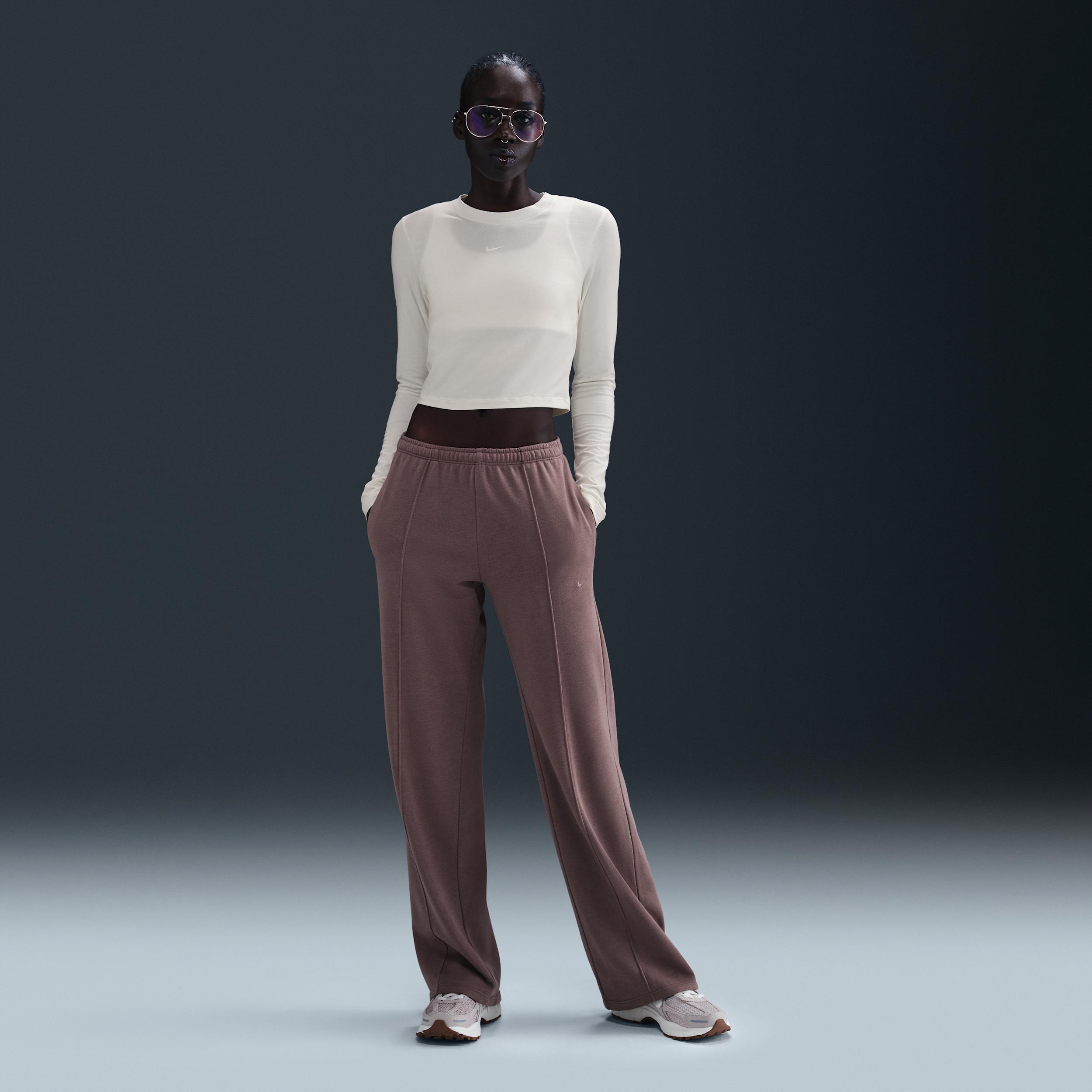 Women's Nike Sportswear Chill Knit Slim Long-Sleeve Cropped Top Product Image