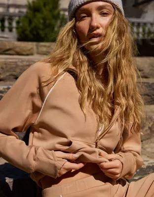 OFFLINE By Aerie ChillUp Quarter Zip Sweatshirt Product Image