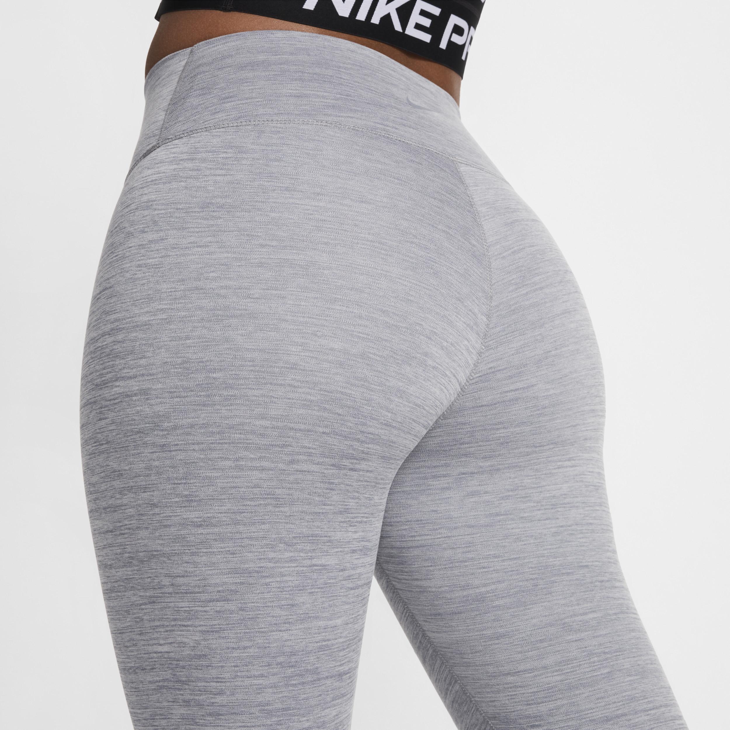 Women's Nike One High-Waisted Crop Leggings, Size: XXL, Grey Grey Product Image