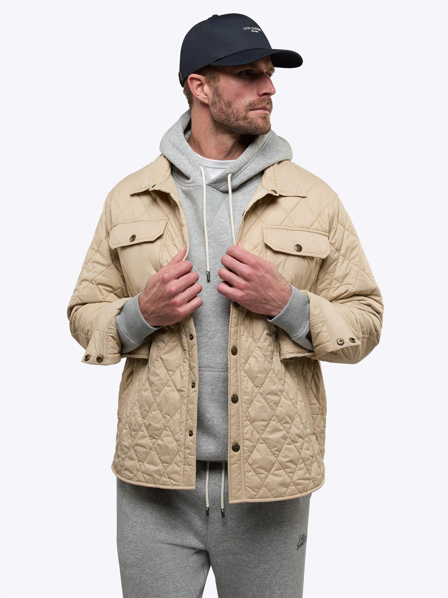 Boulevard Quilted Jacket | Khaki Classic-Fit Product Image