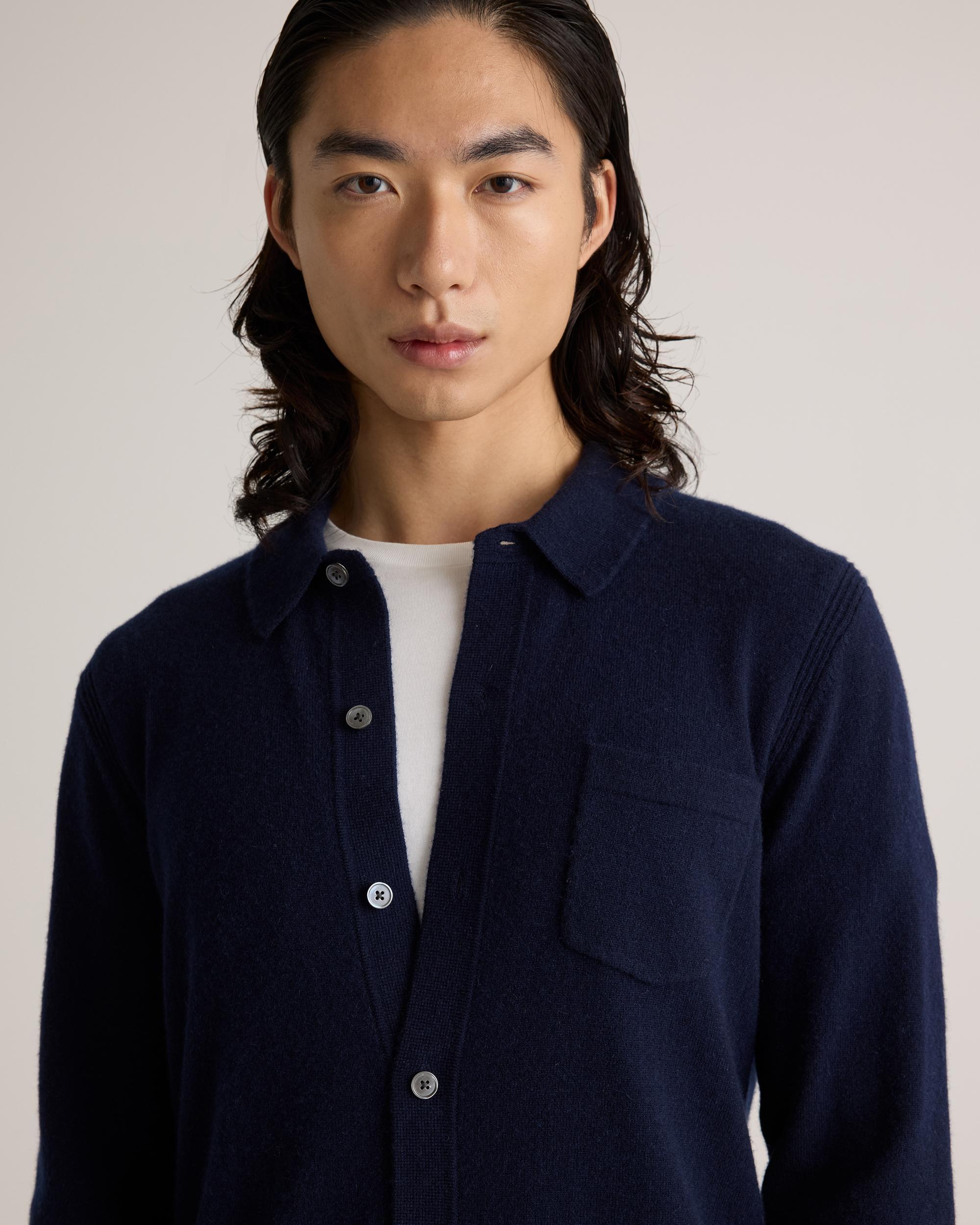 Quince | Men's Mongolian Cashmere Button Down Sweater Size XL Product Image