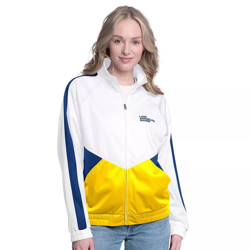Womens G-III 4Her by Carl Banks /Royal Los Angeles Rams Rally Rhinestone Full-Zip Track Jacket Product Image