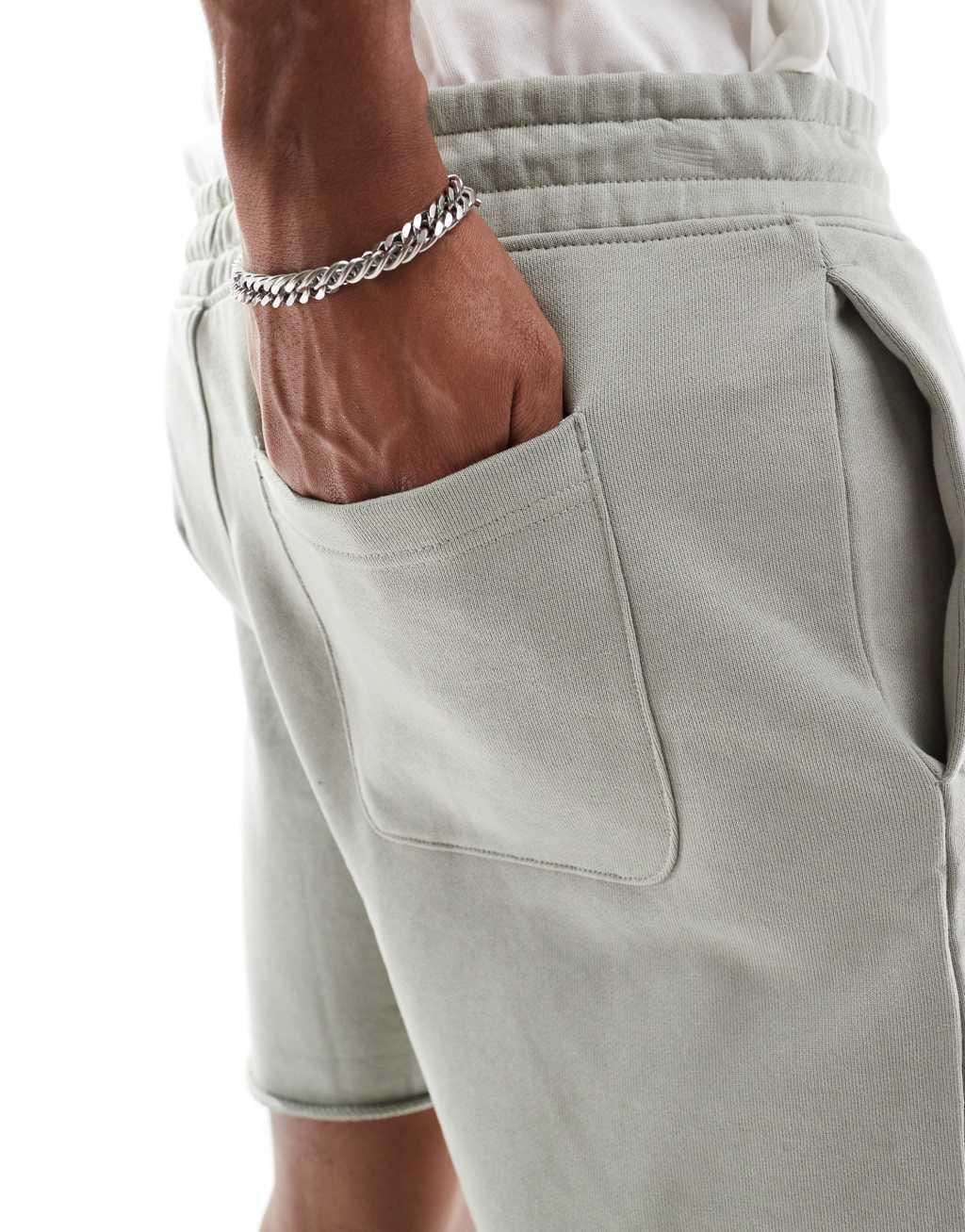 ONLY & SONS sweat shorts in sage - part of a set Product Image