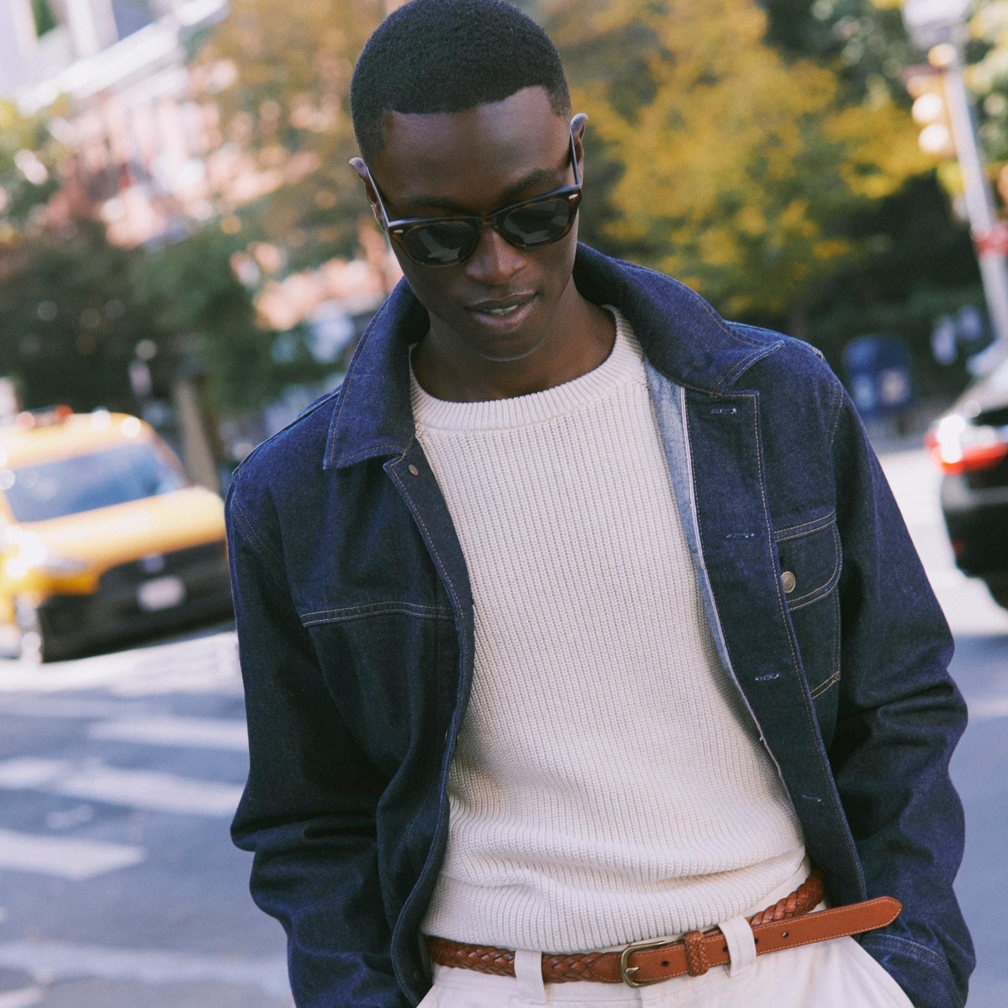 Heritage cotton ribbed sweater Product Image