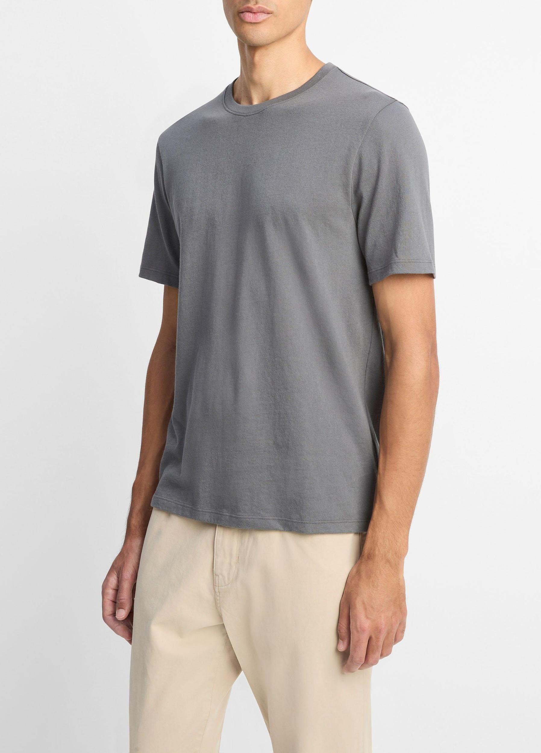 Loose-Knit Cotton T-Shirt Product Image