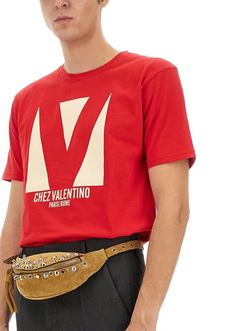 VALENTINO T-shirt Logo In Red Product Image
