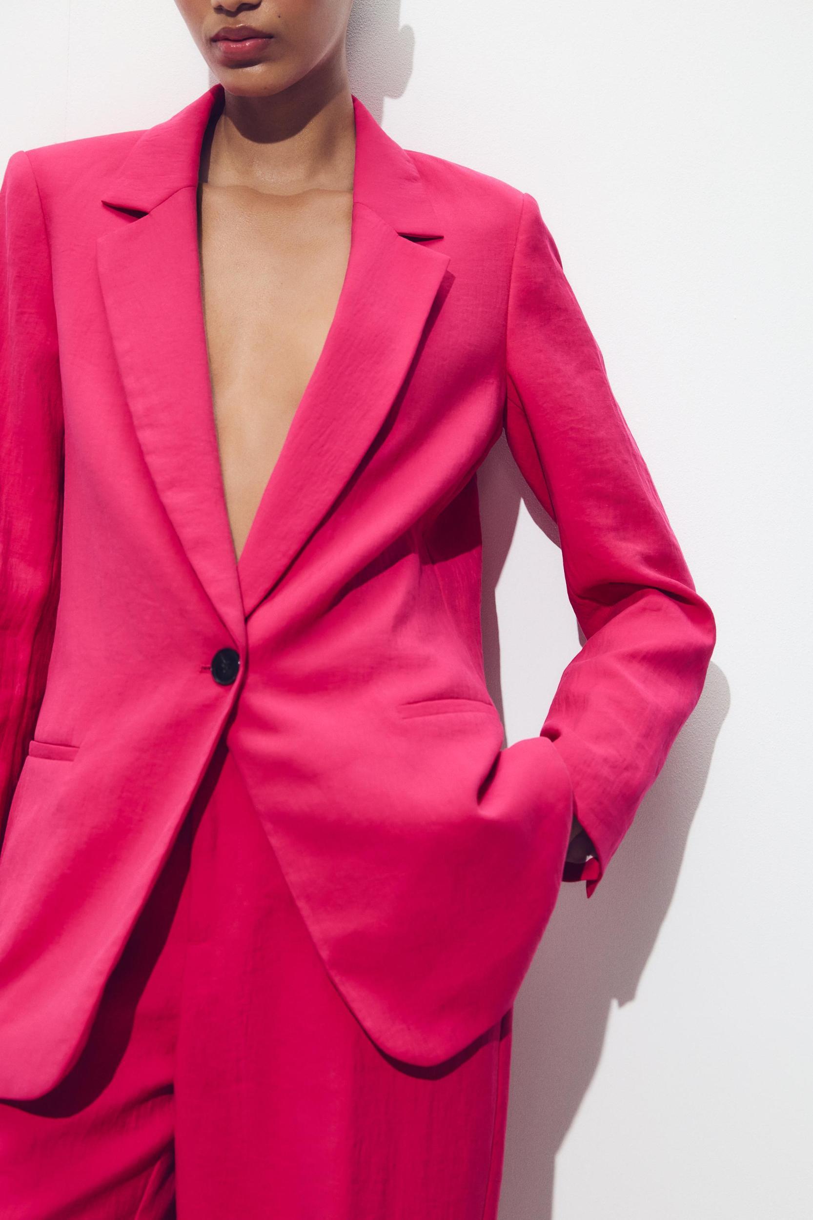 WRINKLED EFFECT BLAZER Product Image