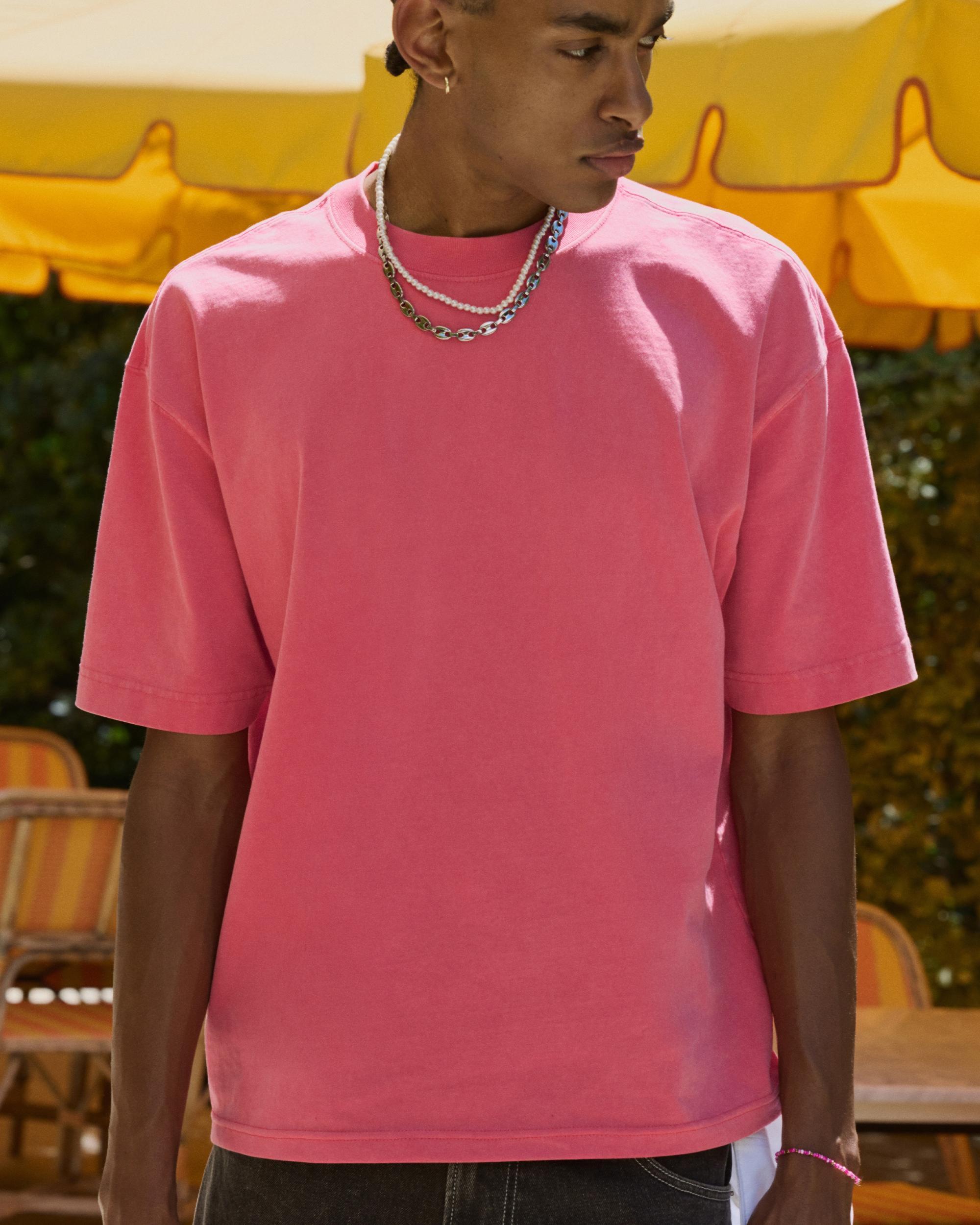 Boxy Heavyweight Washed Crew T-Shirt Product Image