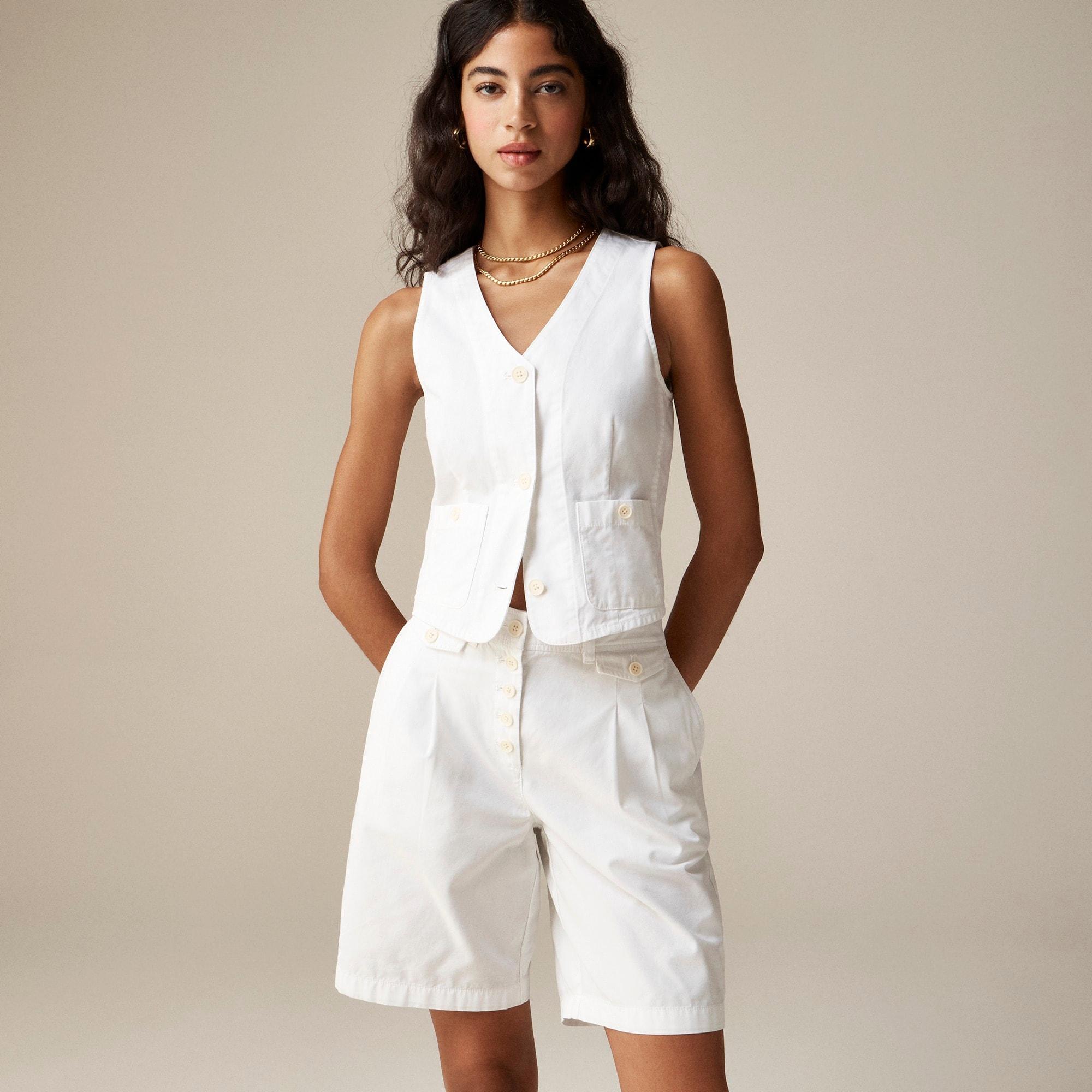 Patch-pocket chino vest Product Image