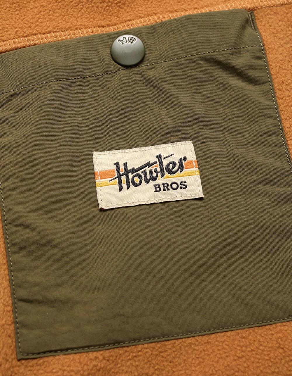 HOWLER BROTHERS Free Range Mens Fleece Vest - ORANGE Product Image