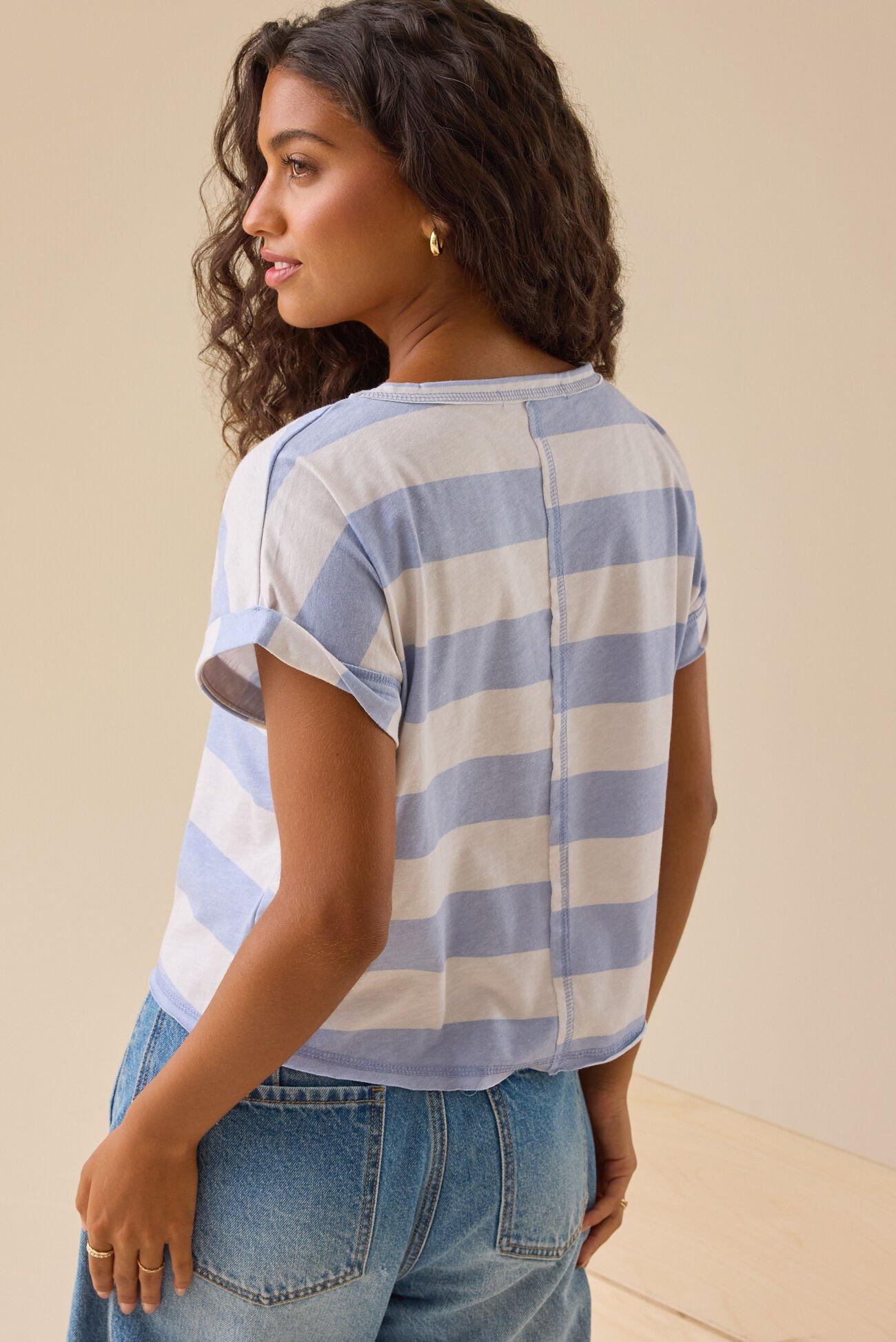 Demi Boxy Stripe Tee Product Image
