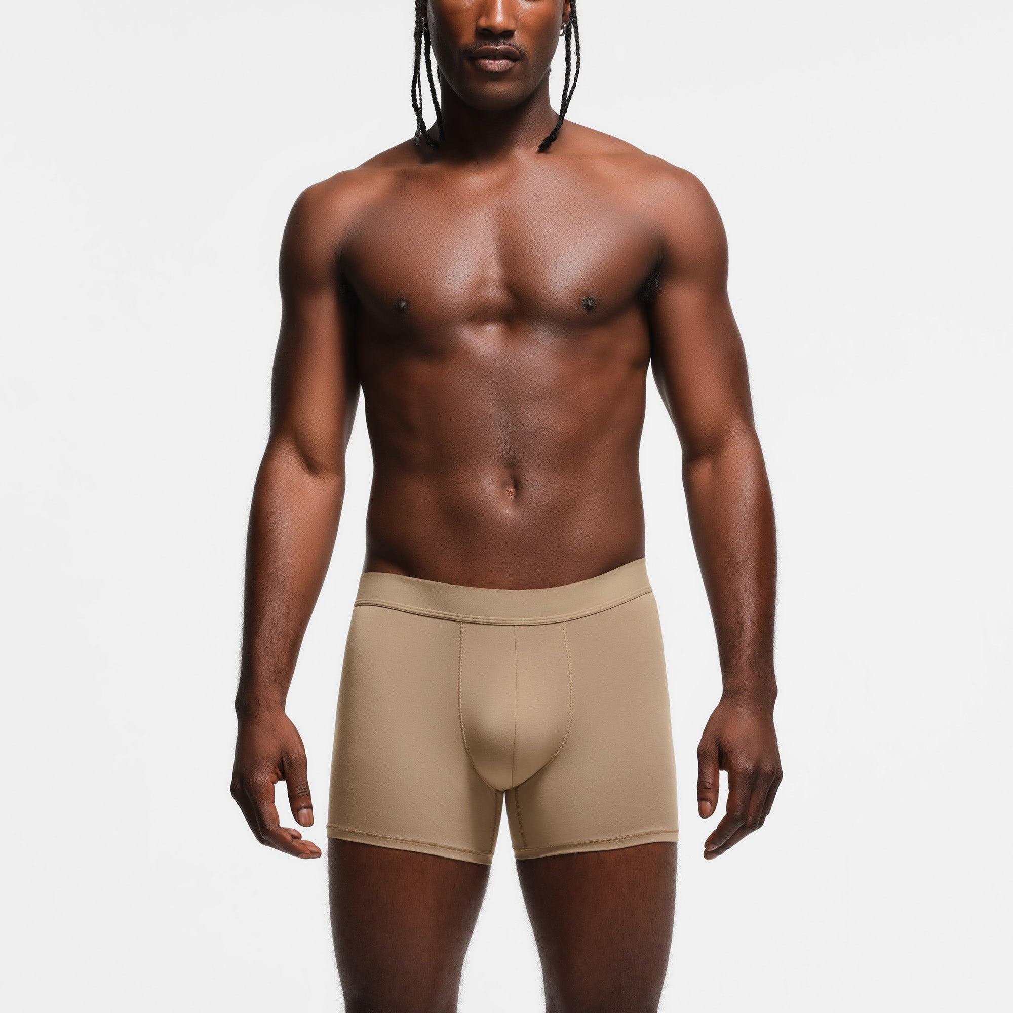 SKIMS STRETCH MENS CLEAN WAISTBAND 3" BOXER BRIEF 3-PACK | DESERT MULTI Product Image