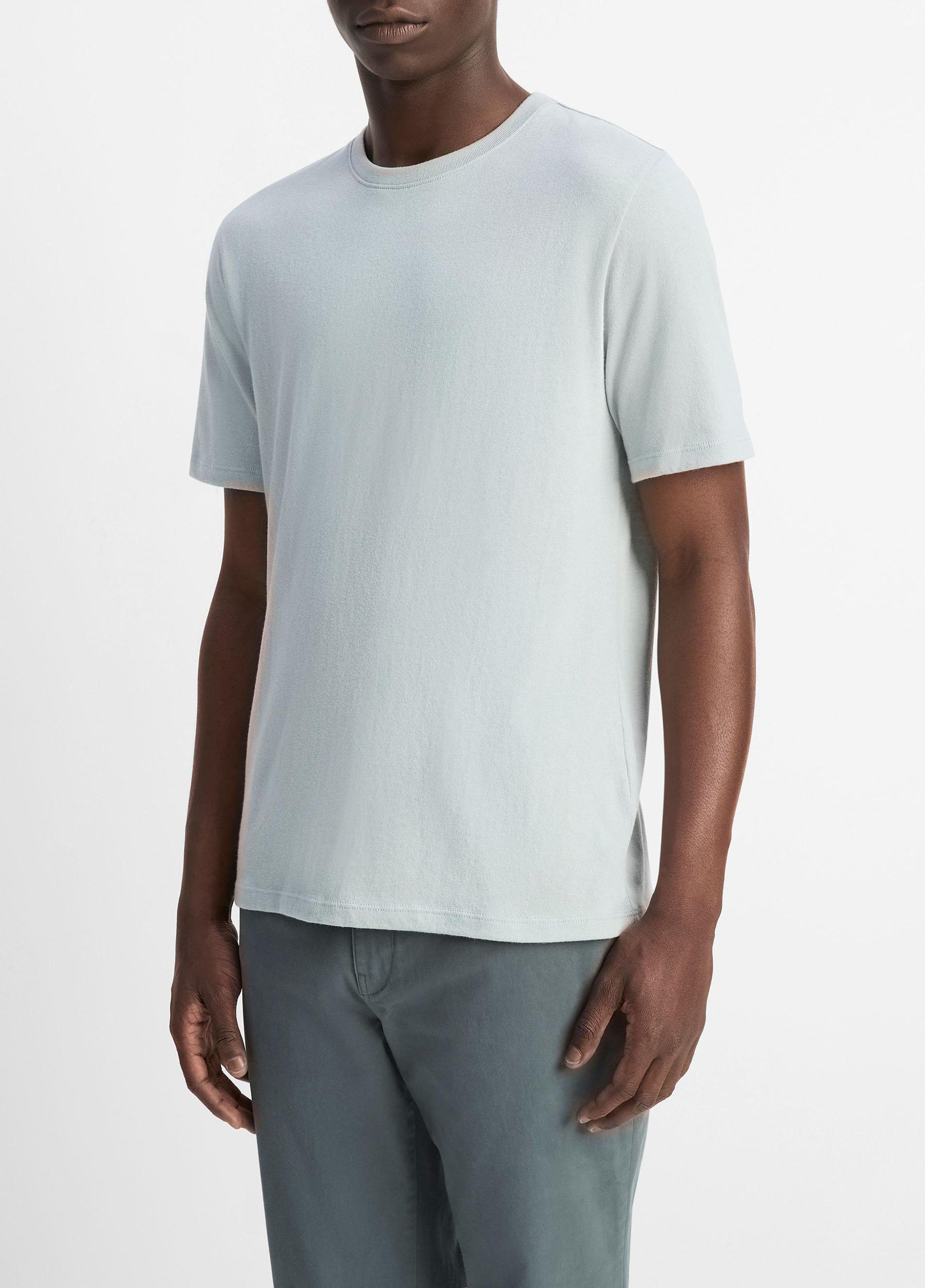 Loose-Knit Cotton T-Shirt Product Image