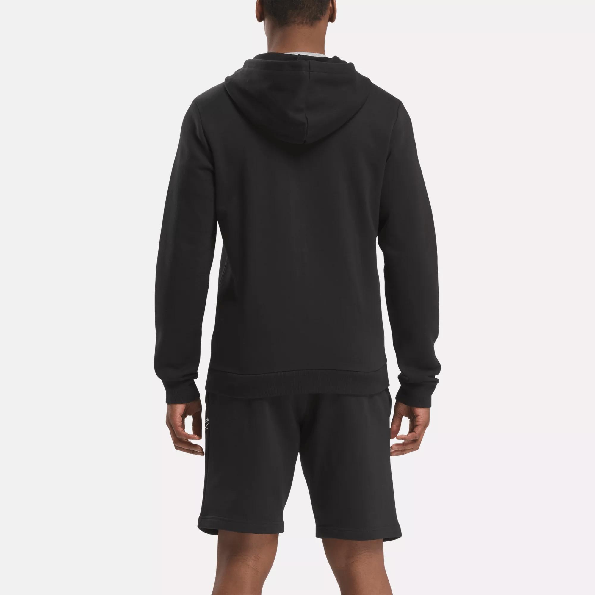 Men's Reebok Identity Small Logo Fleece Full-Zip Hoodie Male Product Image
