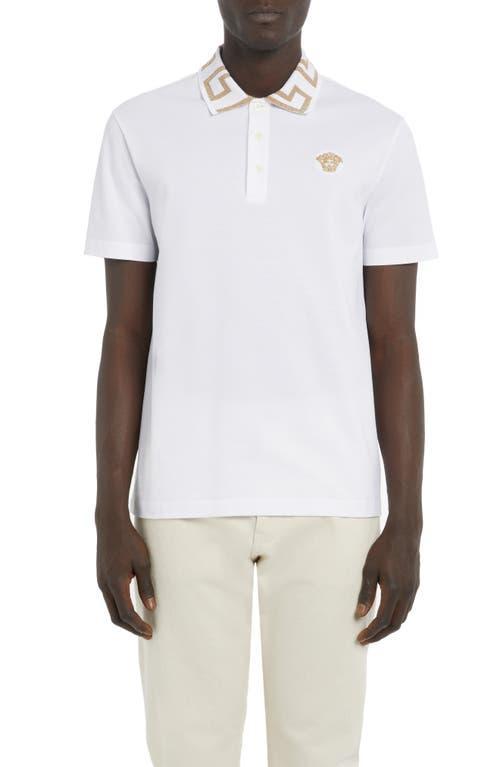 Mens Piquet Cotton Polo Shirt Product Image