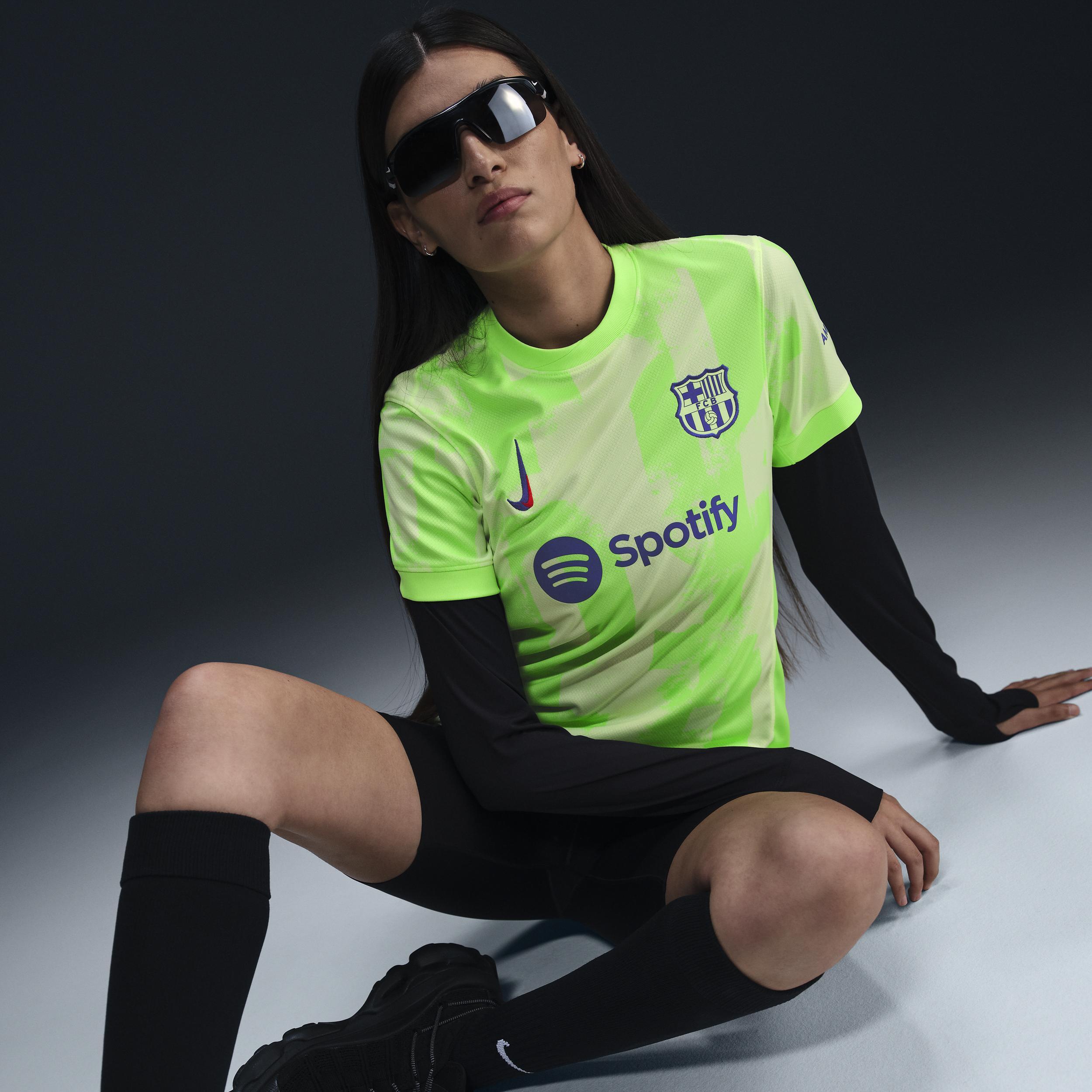 Women's Nike  Yellow Barcelona 2024/25 Third Replica Jersey, Size: XL, Bar Yellow Product Image