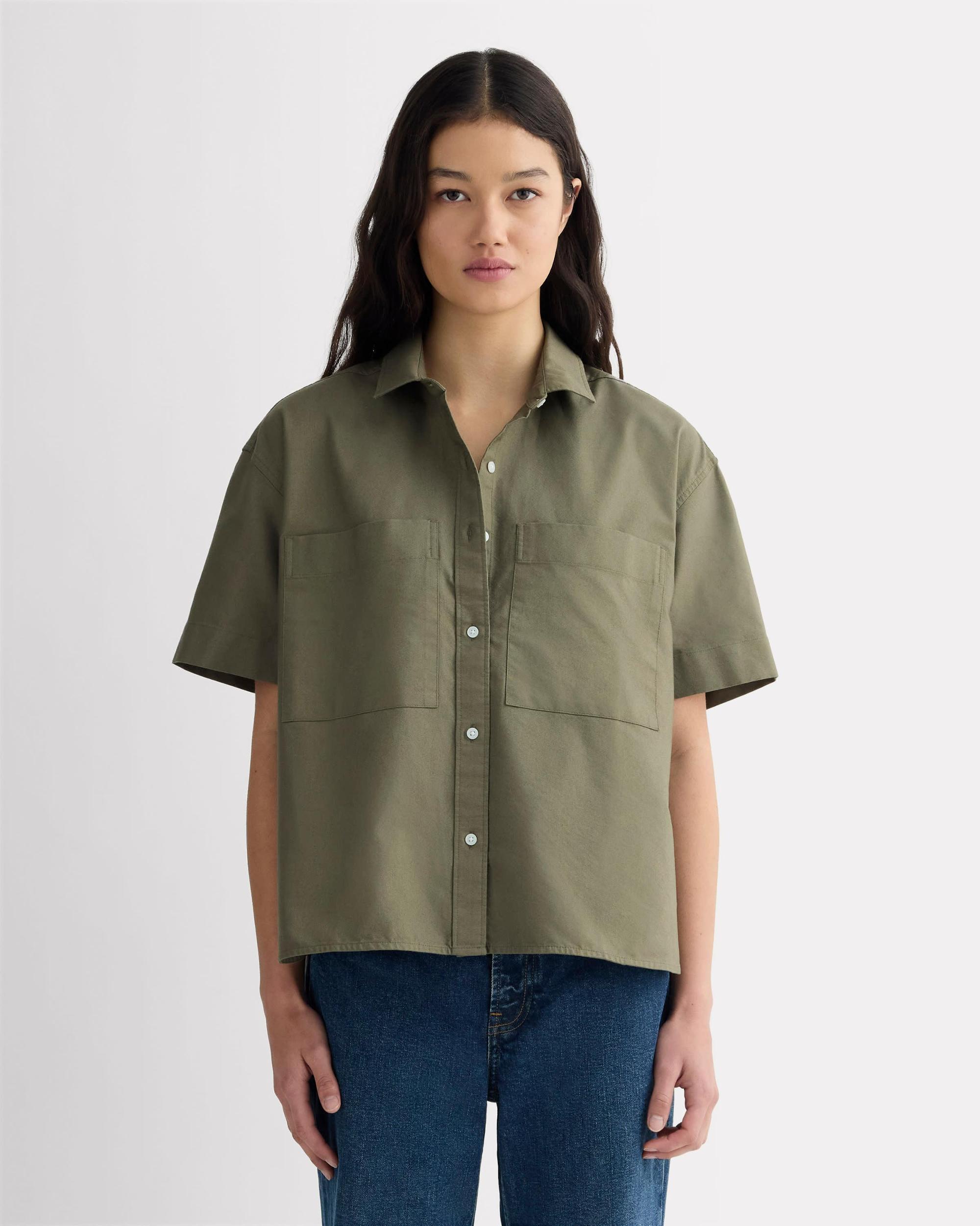 The Short-Sleeve Boxy Oxford Product Image