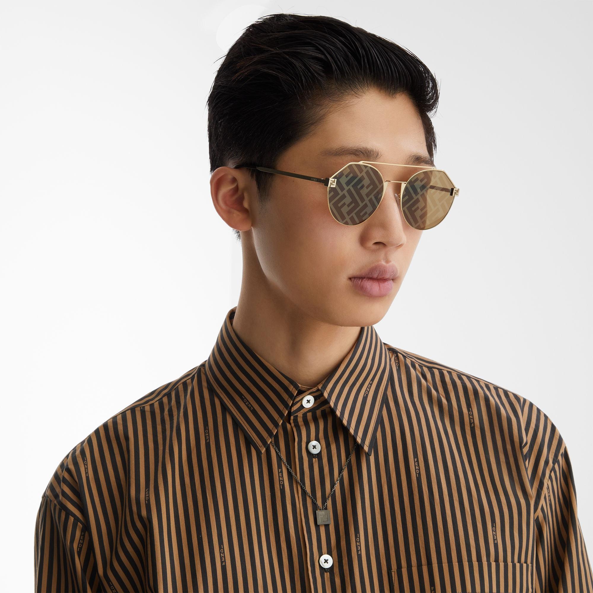 Fendi SkyGold-colored sunglasses Product Image