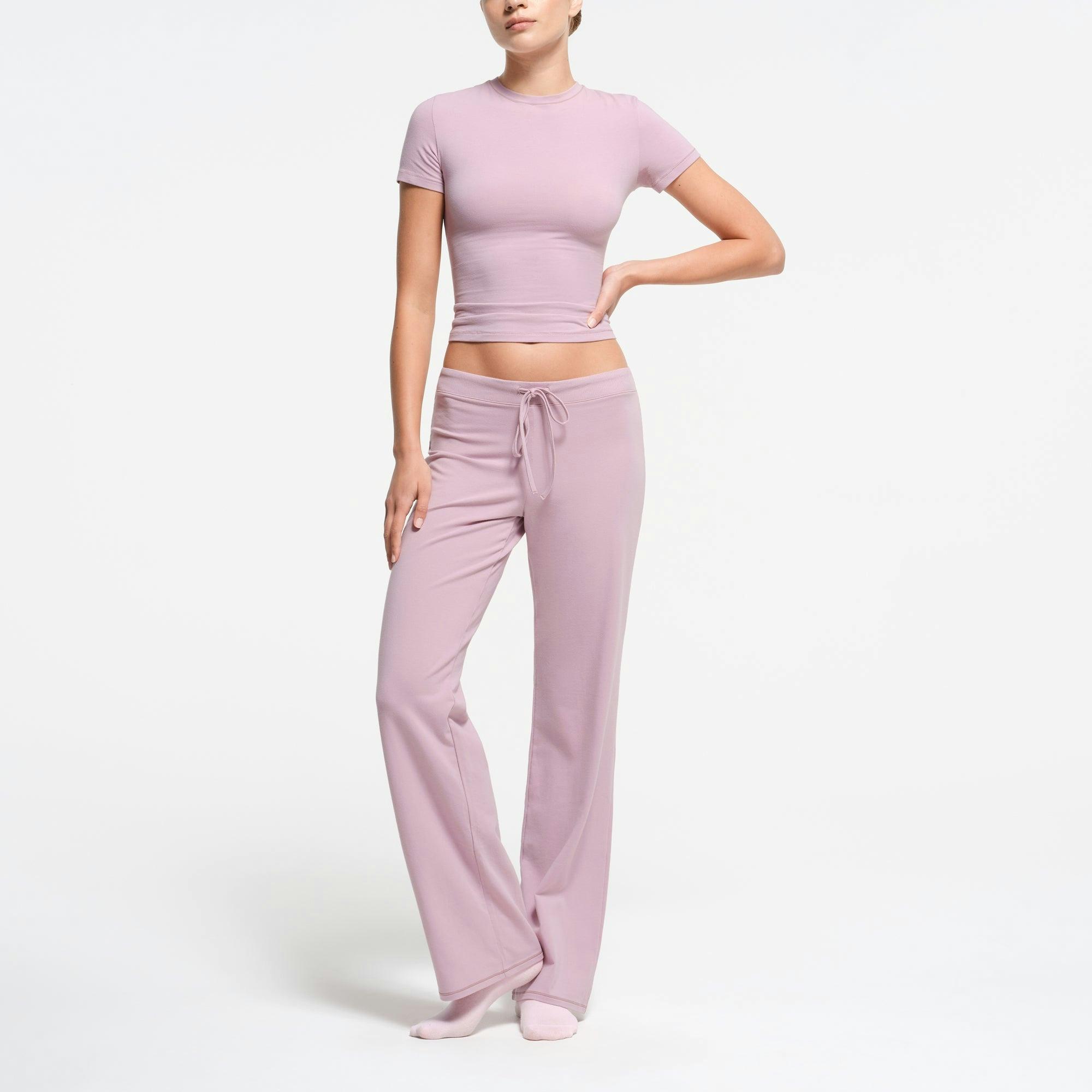COTTON JERSEY STRAIGHT LEG PANT | DUSK Product Image