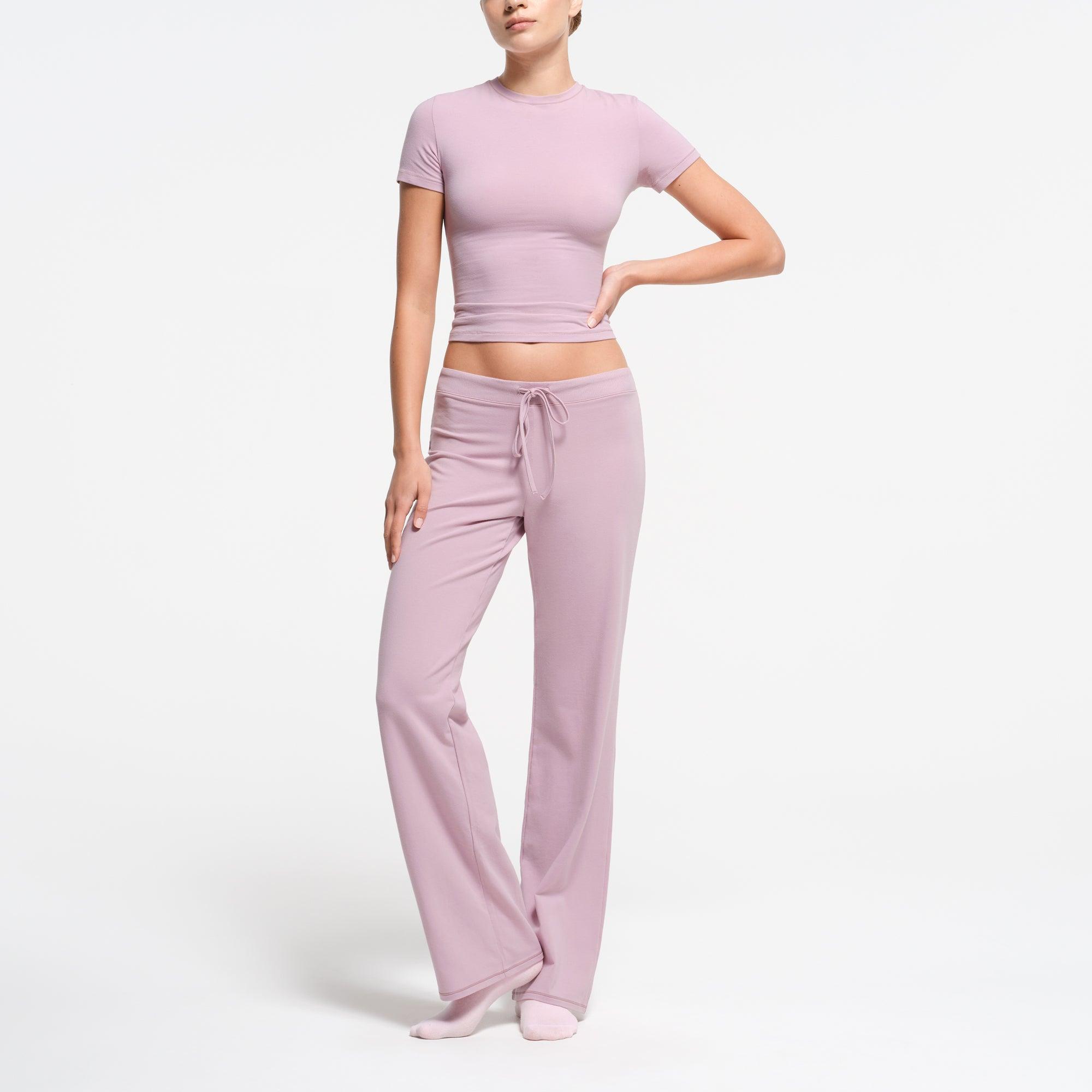 COTTON JERSEY STRAIGHT LEG PANT | DUSK Product Image