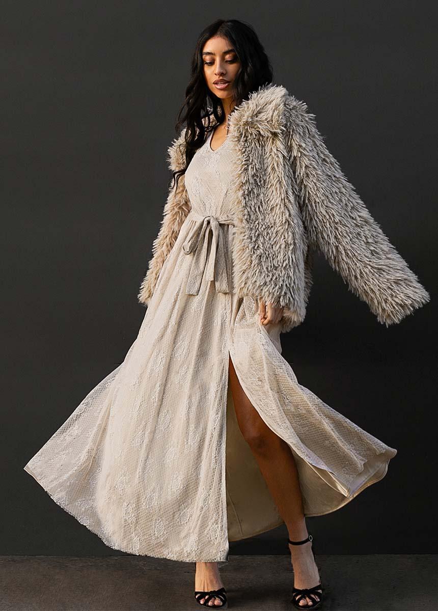 Haley Dress in Sand Female Product Image